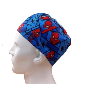 Spideman Men's Handmade Scrub Cap Doctor Theatre Nurse Hospital - Image 1 of 4