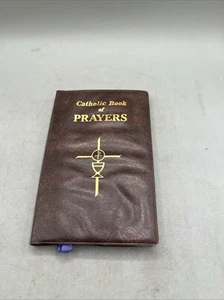 Vintage Catholic Book Of Prayers Maurus Fitzgerald Large Giant Print Vinyl Cover - Picture 1 of 20