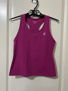 Camiseta sin mangas Peloton Flow Racer para mujer rosa cadente recortada con logotipo grande nueva sin etiquetas - Imagen 1 de 3