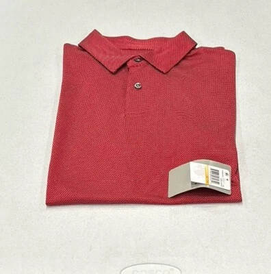 Camisa polo de rendimiento de manga corta texturizada ojo de pájaro PGA Tour para hombre, chile, S Foto 1 de 2