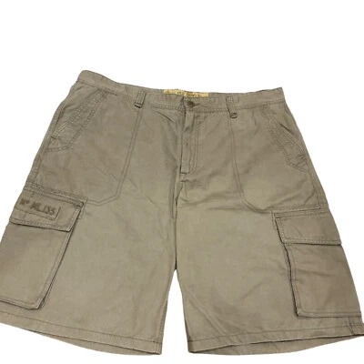 Bermuda CARGO 40x12 Old Navy masculina algodão cáqui nova bege militar bronzeada mais longa - Imagem 1 de 4