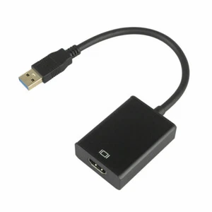 HD 1080P USB 3.0 to HDMI Video Cable Adapter For PC Laptop HDTV LCD TV Converter - Picture 1 of 10