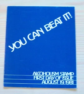 Sc. 1927 - Alcoholism - Ceremony Program - First Day Issue - 1981 - Picture 1 of 2