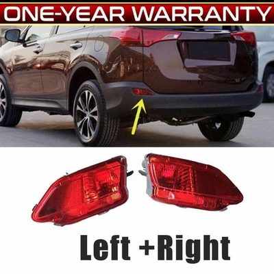 Driver & Passenger Rear Bumper Light Lamp Reflector For Toyota For RAV4 2013-15 Foto 1 de 4