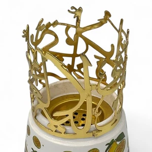 Arabic calligraphy incense burner, ceramic gold design, oriental home décor gift - Picture 1 of 4