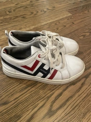 Tommy Hilfiger Juvenil Reece Jacob Tenis Talla 3 Niños Blanco Rojo Azul Foto 1 de 4