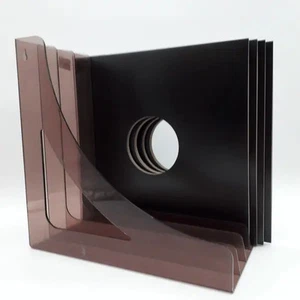 Vinyl LP-Winkel, 80er Jahre in transparent anthrazit, für ca. 40 LPs - Picture 1 of 1