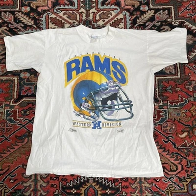 Los Angeles Rams NFL Equipo de Fútbol Casco Remake Camiseta Blanca De Colección HN3576 Foto 1 de 2