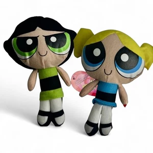 Muñecas de peluche para niñas superpoderosas Buttercup & Bubbles Kellytoy Cartoon Network - Imagen 1 de 6