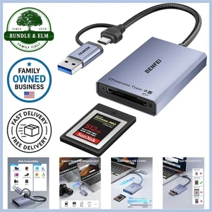 CFexpress Tipo B Lector de Tarjetas USB 3.2 Gen 2 10Gbps Adaptador 2 en 1 para Windows... - Imagen 1 de 9