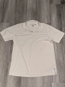 Modango Polo shirt size XL short-sleeve White Cross Hatch Stay Dry Golf Shirt. - Bild 1 von 3