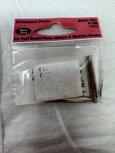 Álbumes de fotos y libros de memoria estilo poste de extensión P-38 3 mm nuevo en paquete - Imagen 1 de 4