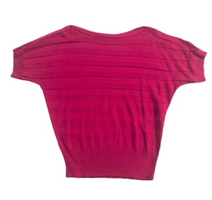 Top tejido de hombro frío fucsia New York & Company para mujer - XS - Imagen 1 de 10