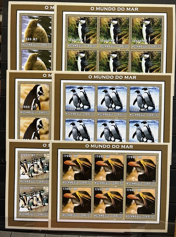 Pinguins - Fauna Ártica em selos Moçambique Timbres MNH** - Mel.2 - Imagem 1 de 1