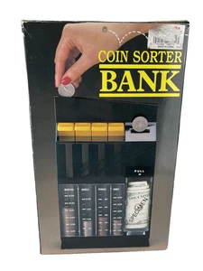 New Vintage Plastic Automatic Coin Sorter Bank Money Saver - Picture 1 of 9