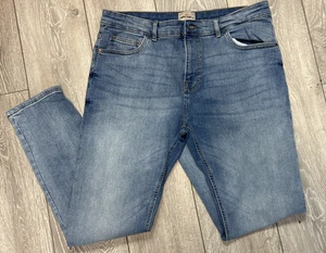 Mens Next Jeans Size 36 R Straight leg slim fit with Stretch light blue - Picture 1 of 8