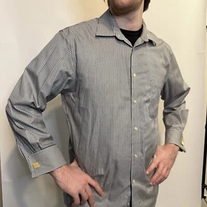 Joseph Abboud Non-Iron Striped Dress Shirt - Picture 1 of 3