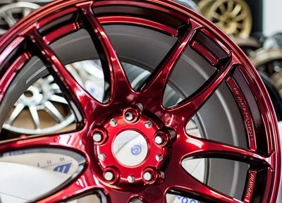 UAPAINTER Gloss Transparent CANDY APPLE RED powder coating paint, 1Lb/0.45kg