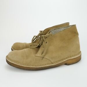 Clarks Originals Desert Boots Oakwood Beige Suede Womens Size 7.5 Crepe