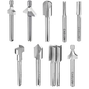 Caelum Router Carbide Engraving Bits for Dremel 10 Pcs HSS Router Bit Set wit... - Picture 1 of 8
