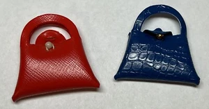 Vintage Barbie: Francie Textured Red & Blue Purses Fancy Trimmings Pak - Foto 1 di 8