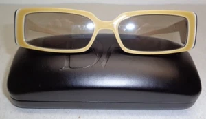 Diane von Furstenberg Eyewear DVF565S Khaki Cream New Womens Sunglasses - Picture 1 of 12