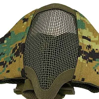 Máscara facial protectora de caza de paintball gafas verde camuflaje ajustable Foto 1 de 4