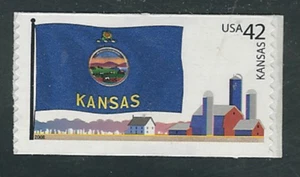 Scott #4292... 42  Cent...Kansas Flag...2 Stamps  - Picture 1 of 1