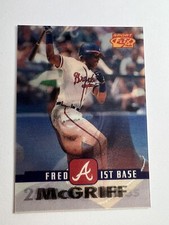 1996 Fred McGriff Pinnacle Sportflix #36 Atlanta Braves 