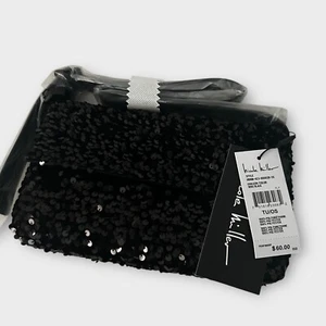 Bolso de Hombro Nicole Miller Negro Secuencia Mini Y2K Nuevo Con Etiquetas - Imagen 1 de 3