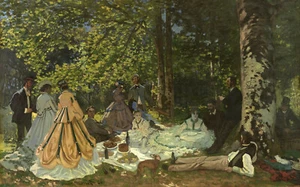 Lunch on the Grass 1865 Signed Claude Monet - 17" x 22" Fine Art Print - 01504 - Picture 1 of 1