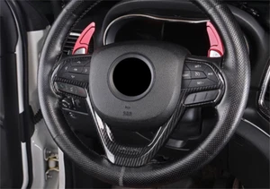 Steering Wheel Lid ABS Cover Trim For 2014-2021 Jeep Grand Cherokee Carbon Fiber - Bild 1 von 2