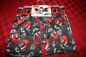 3 BOYS DISNEY STAR WARS ATHLETIC BOXER BRIEFS WICKING BB8 STORM TROOPER 10 NWT - Picture 1 of 4