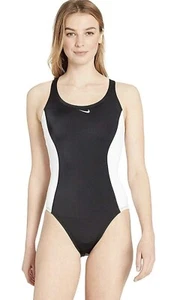 NWT Nike Womens Standard Color Surge Powerback One Piece Swimsuit White Size L - Picture 1 of 5