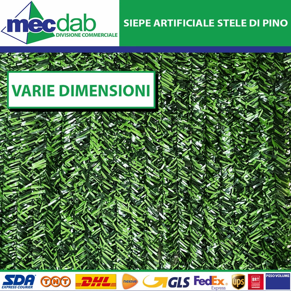 Siepe Artificiale Sintetica Stele Di Pino Per Balconi e Recinzioni Vari Misure - Immagine 1 di 1