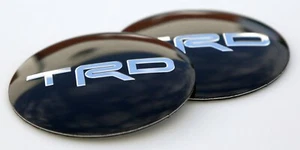 2x TRD Sticker Decal Dome Shape 2.20" diameter - Picture 1 of 6