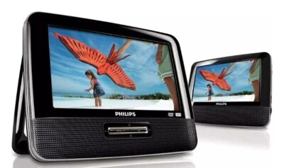 Philips PET7402A  7" Widescreen Dual-Screen Portable DVD Player  - Image 1 of 4