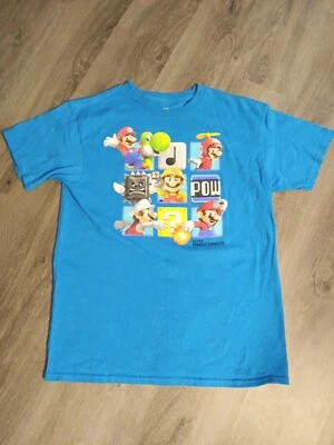 Nintendo Super Mario Maker T-shirt Blue Youth SzXL PO - Image 1 of 4