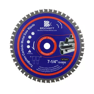 Disco de corte de diamante TCT para hoja de sierra de carburo de madera de metal 184 mm hierro Biade - Imagen 1 de 5