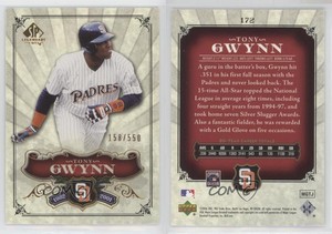 2006 SP Legendary Cuts /550 Tony Gwynn #172 HOF