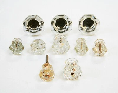 Антикварные стеклянные ручки в ассортименте на запчасти - Изображение 1 из 3