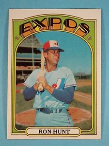 Topps Ron Hunt Montreal 1972 Expos #110 EX-NM+ - Imagen 1 de 11