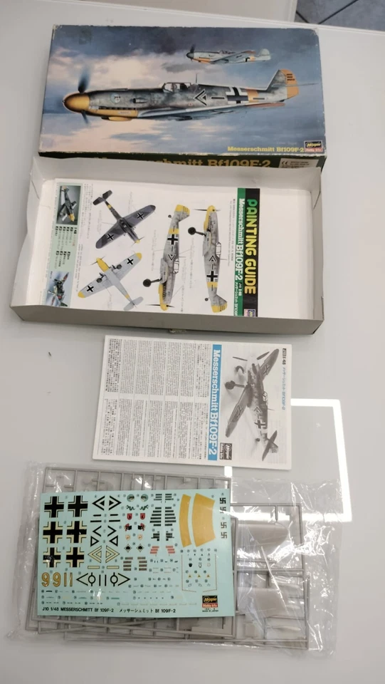 Hasegawa 1/48 Model Plane Kit Messerschmitt Bf109F-2  -D3 - Immagine 1 di 1