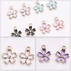 50 Blossoms Flower Charms for DIY Jewelry Making