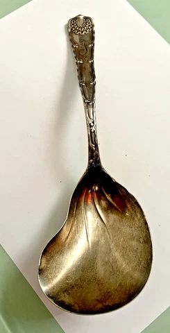 TIFFANY & CO STERLING Berry Serving Spoon PAT1XX4.7M 10" SERVING SPOON 3.8OZ FT Cover