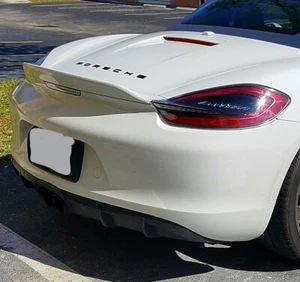 Porsche Boxster 981 2013-16 GT4 Style Ducktail Rear Wing Spoiler MADE in USA NEW - Picture 1 of 21
