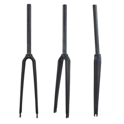 25.4mm Racing bike glossy matt 3K UD full carbon bicycle fibre fork - Image 1 of 4