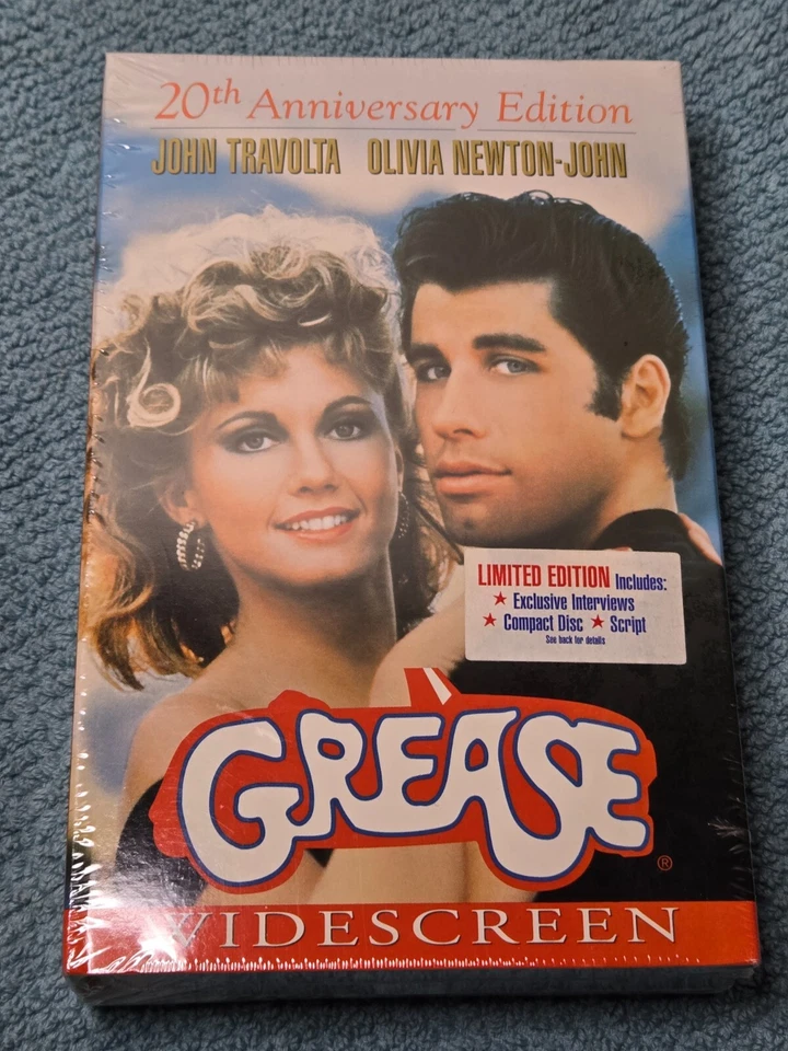 Paramount VHS Grease 1978 20th Anniversary Ed Widescreen w/ Screenplay CD Single - Image 1 of 3