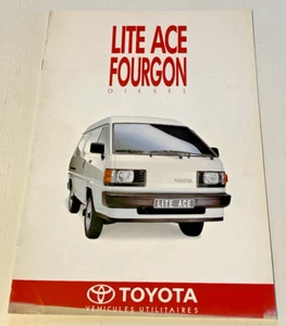 Brochure de Vente  TOYOTA  LITE  ACE Fourgon Diesel -  Juillet 1990 - Bel Etat. - Imagen 1 de 4