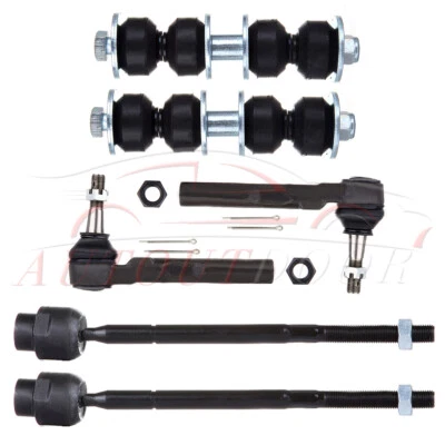 Compatível com 1999-2005 Pontiac Grand Am conjunto de 6 kit dianteiro haste de amarração extremidade barras oscilantes link - Imagem 1 de 4